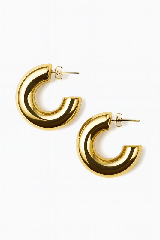 PENDIENTES DE GOTAS DE ORO ESCULPIDAS