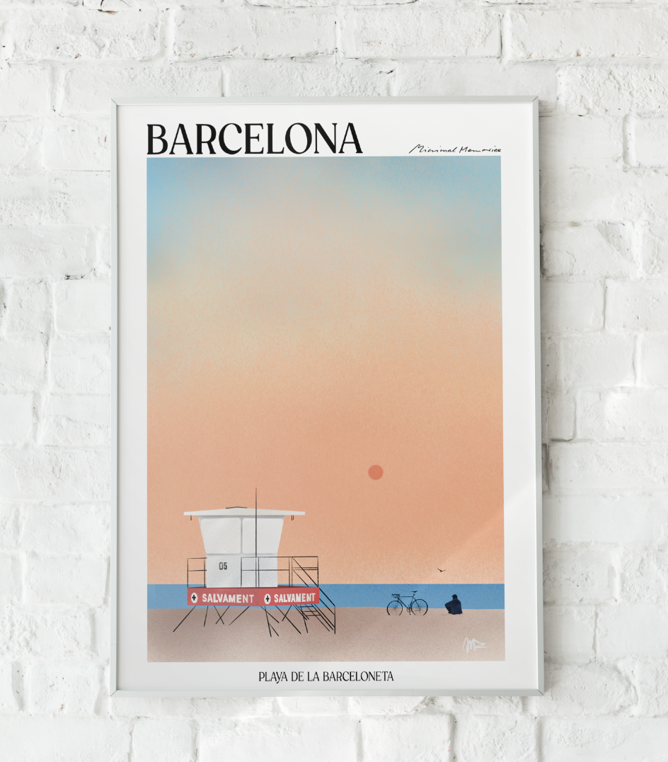 POSTER PLAYA DE LA BARCELONETA