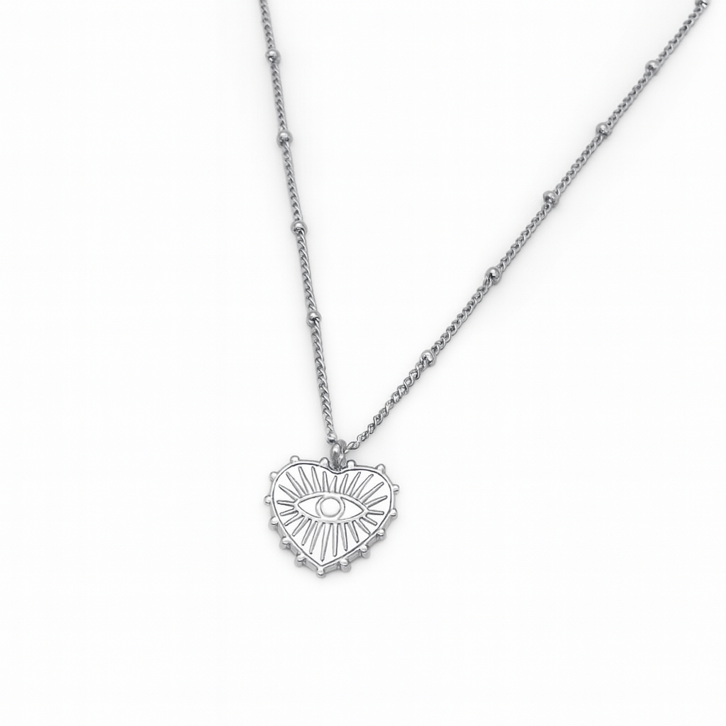 HEART EYE NECKLACE
