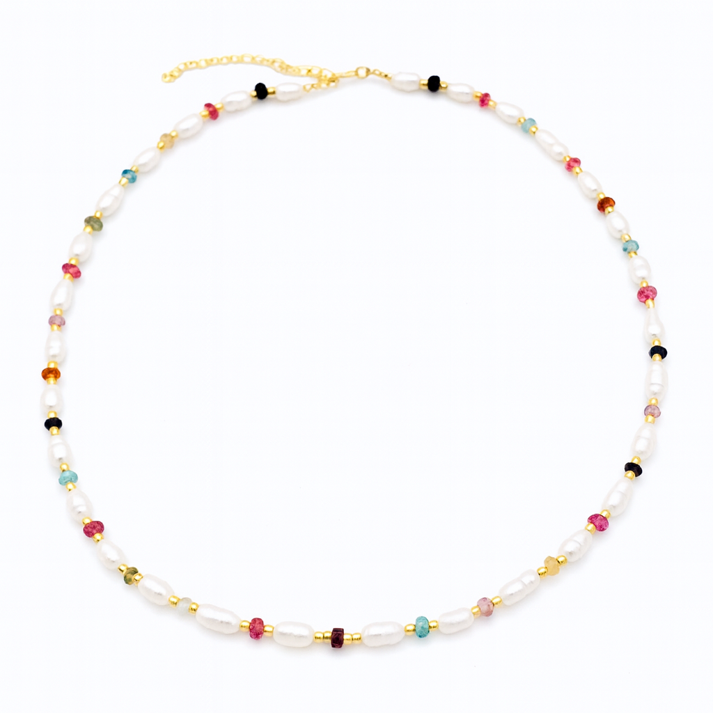THE TOURMALINE & PEARL NECKLACE