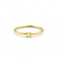 🌞 BIRTHSTONE RING AUGUST – LIGHT GREEN