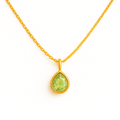 🌞 BIRTHSTONE NECKLACE AUGUST – LIGHT GREEN