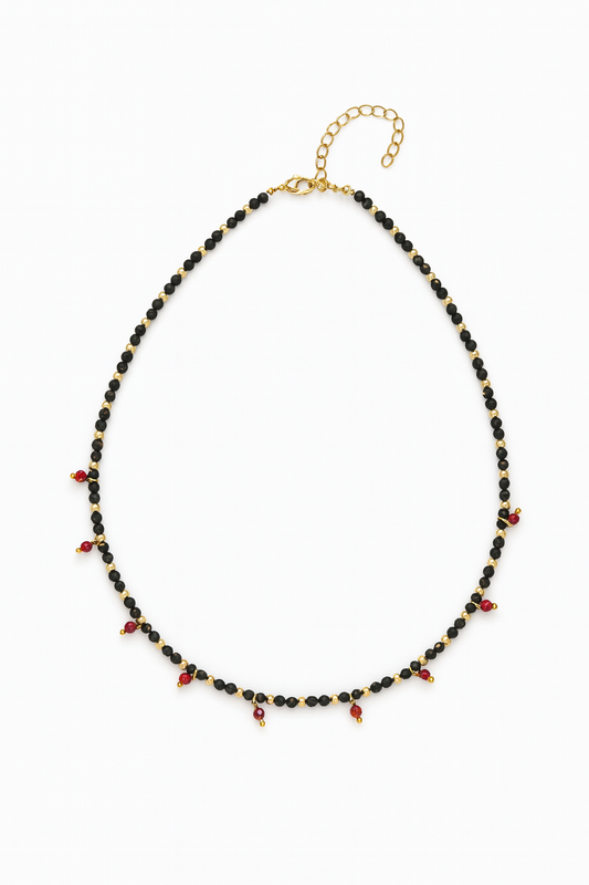BLACK COBRA NECKLACE