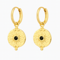 BLACK SUN EARRING
