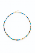 BLUE STONE & PEARL NECKLACE