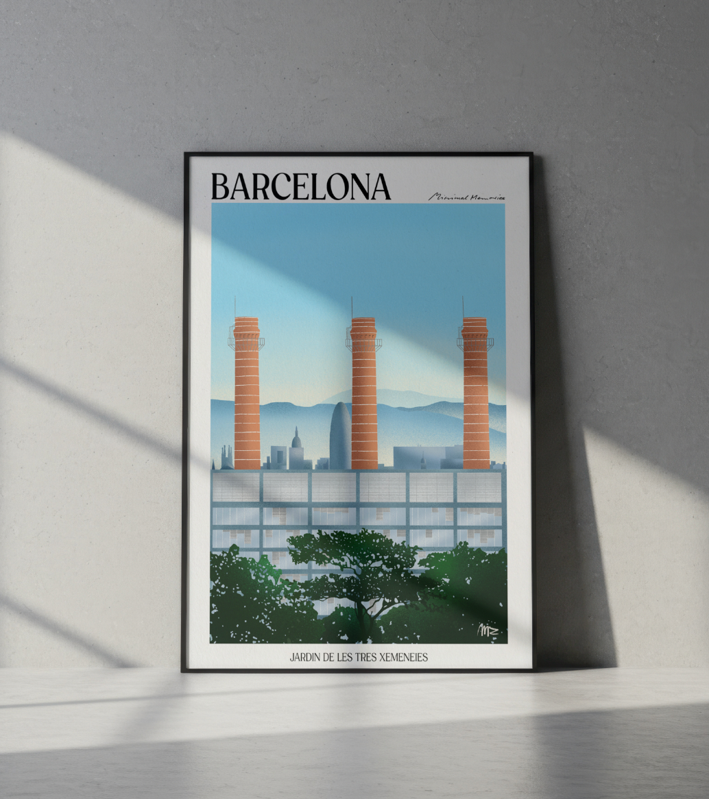 POSTER JARDIN DE LAS 3 CHIMENEAS