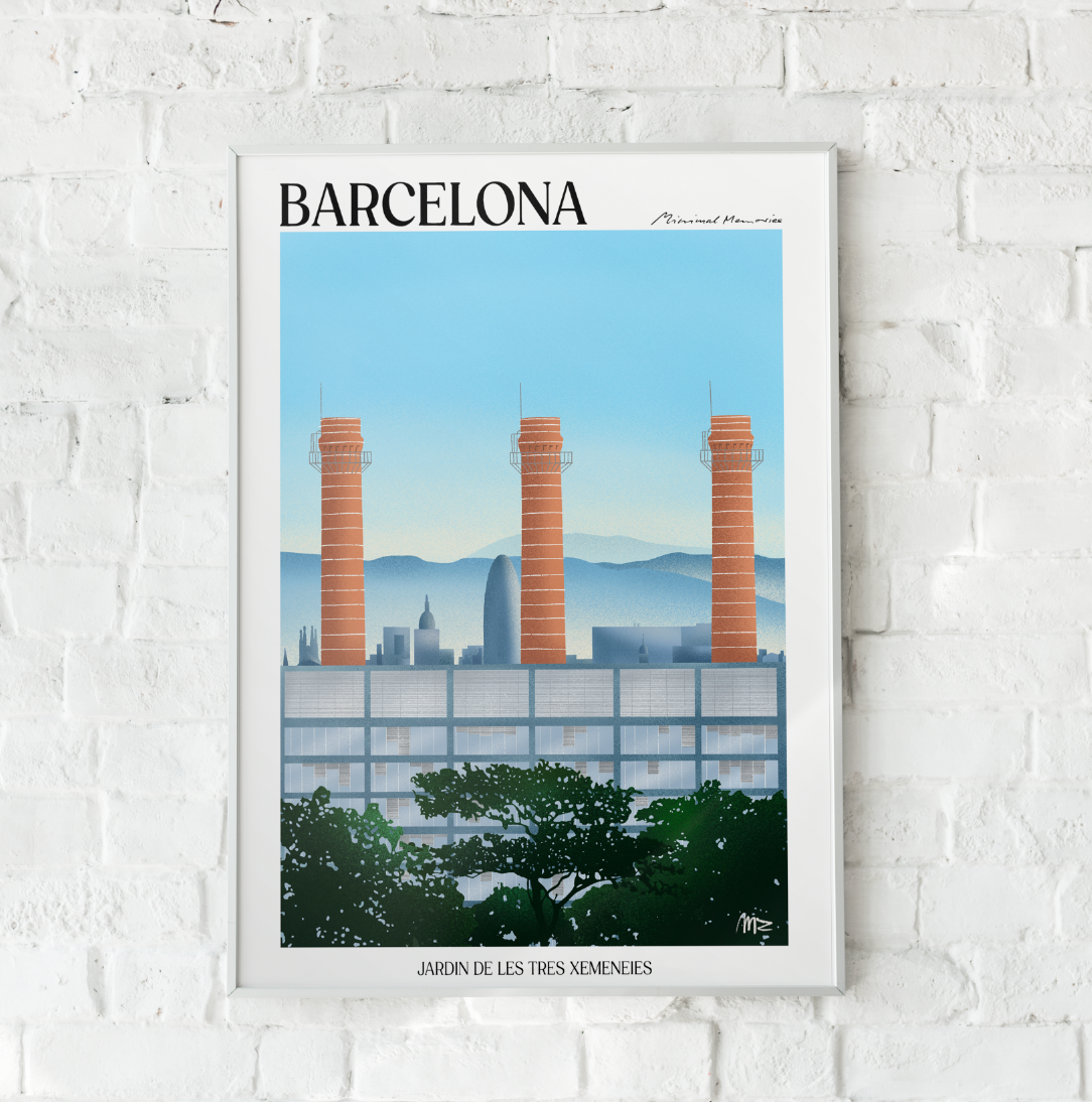 POSTER JARDIN DE LAS 3 CHIMENEAS
