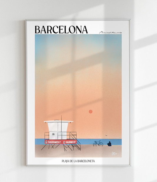 POSTER PLAYA DE LA BARCELONETA