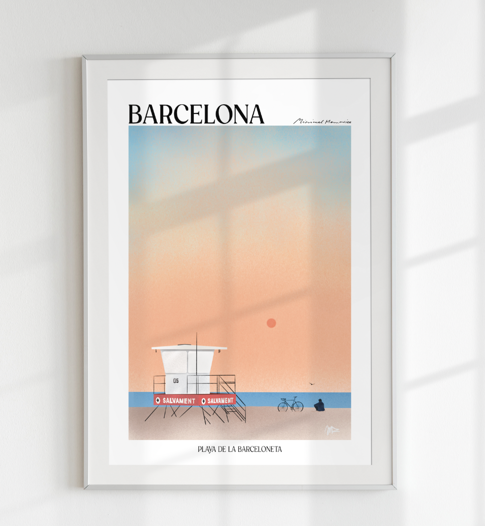 POSTER PLAYA DE LA BARCELONETA