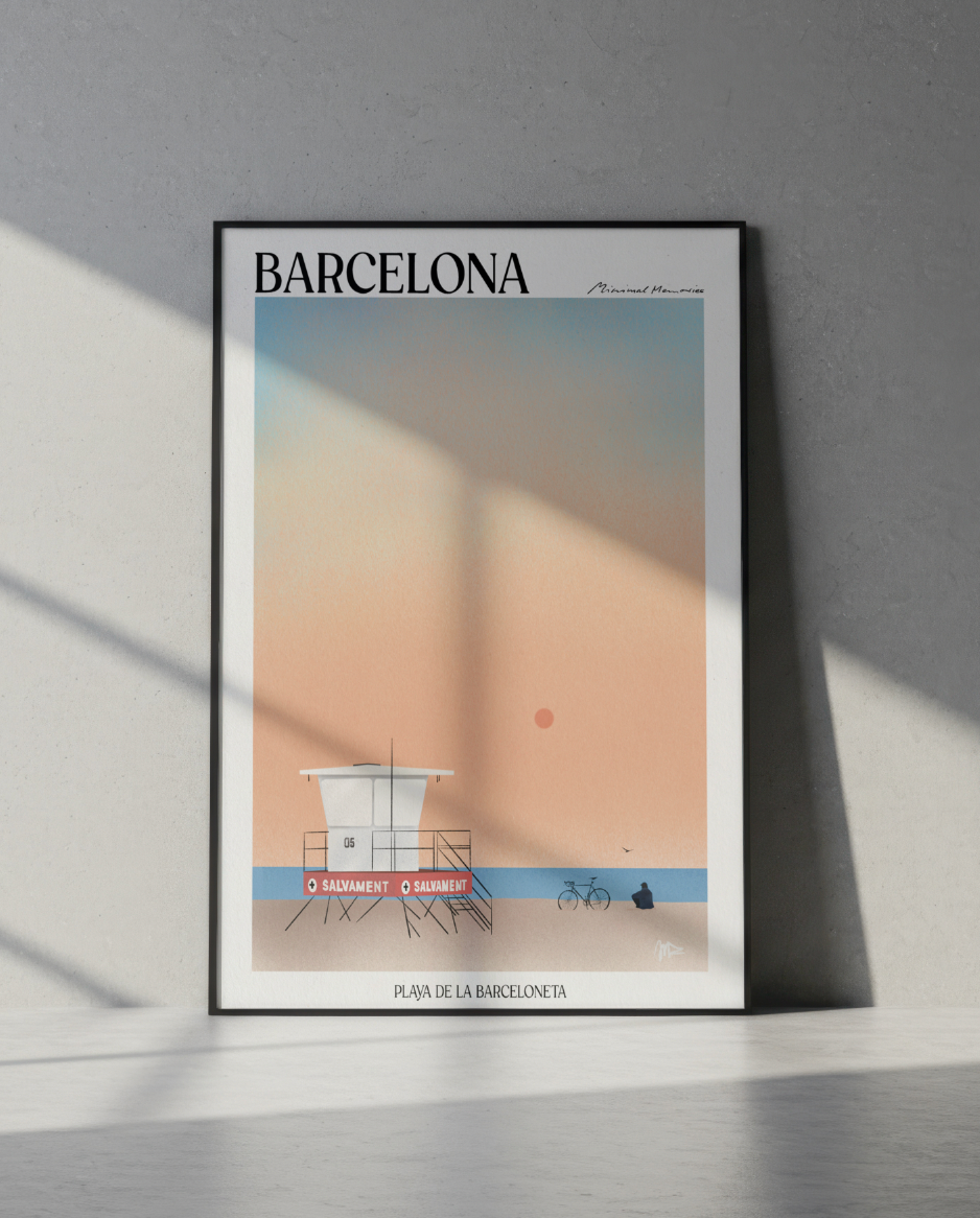 POSTER PLAYA DE LA BARCELONETA