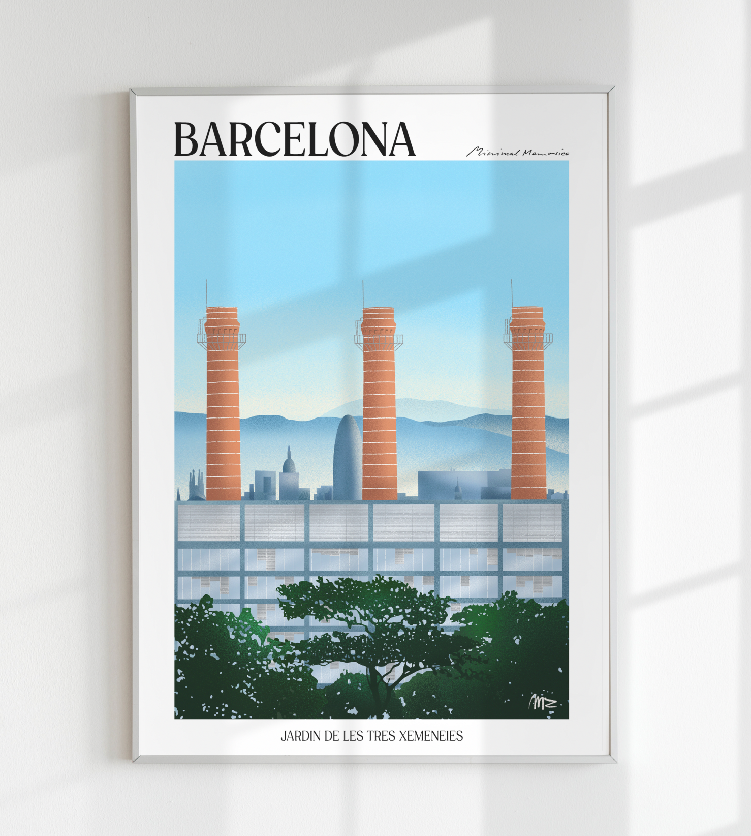 POSTER JARDIN DE LAS 3 CHIMENEAS