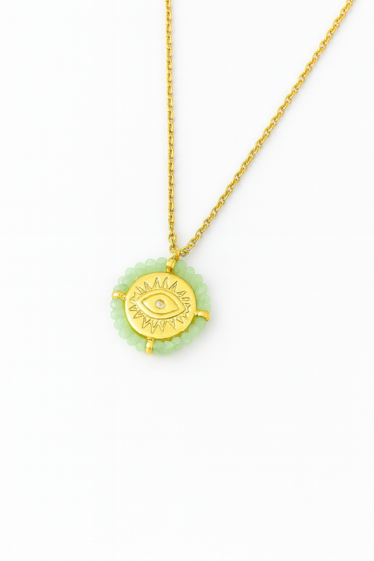 EYE GREEN NECKLACE