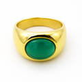 GREEN STONE RING