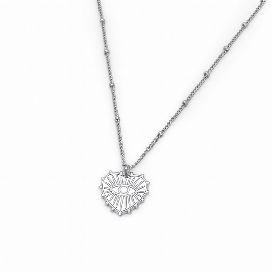 HEART EYE NECKLACE