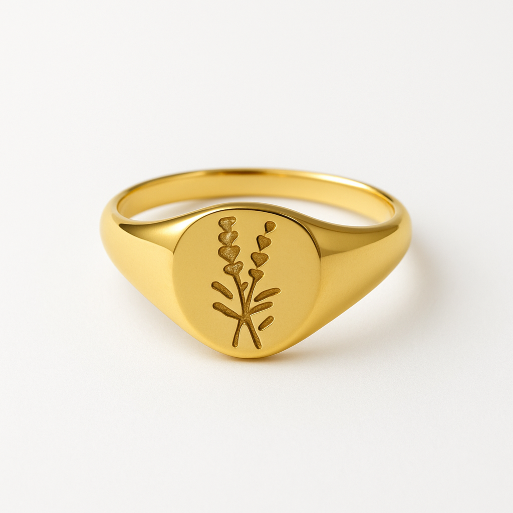 LAVANDER SIGNET RING