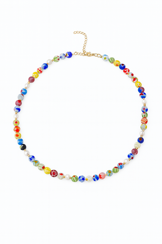 LITTLE BALLS MURANO CRYSTAL NECKLACE