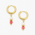 PINK PEARL DROP EARRINGS