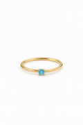🌸  BIRTHSTONE RING MARCH – AQUAMARINE BLUE