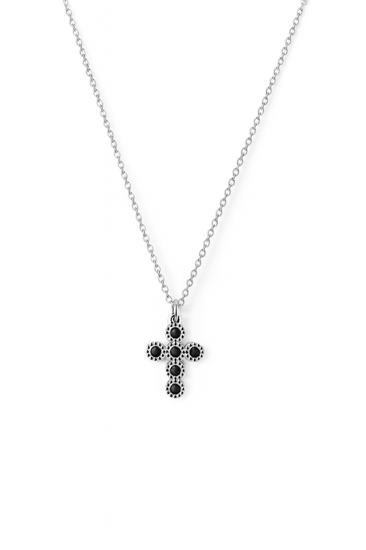 MIDNIGHT CROSS NECKLACE