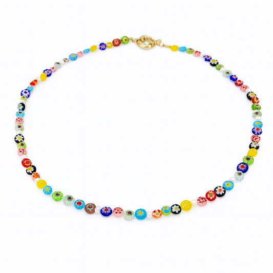 MURANO CRYSTAL FLAT NECKLACE