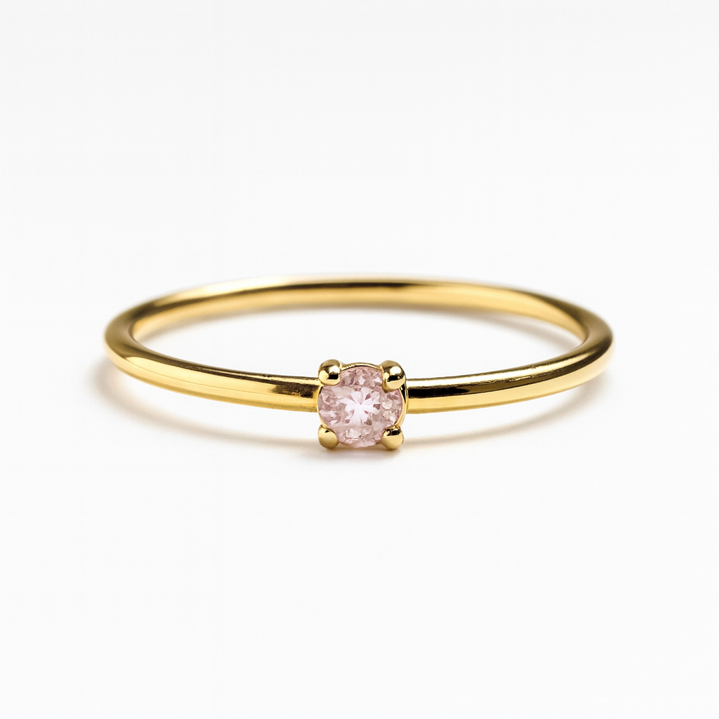🌸BIRTHSTONE RING OCTOBER – PINK