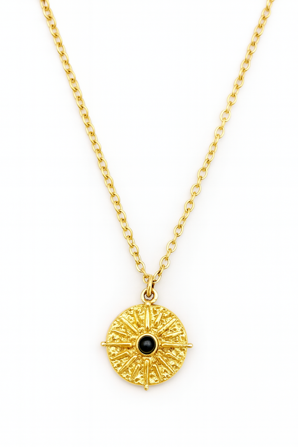 ONYX SUN NECKLACE