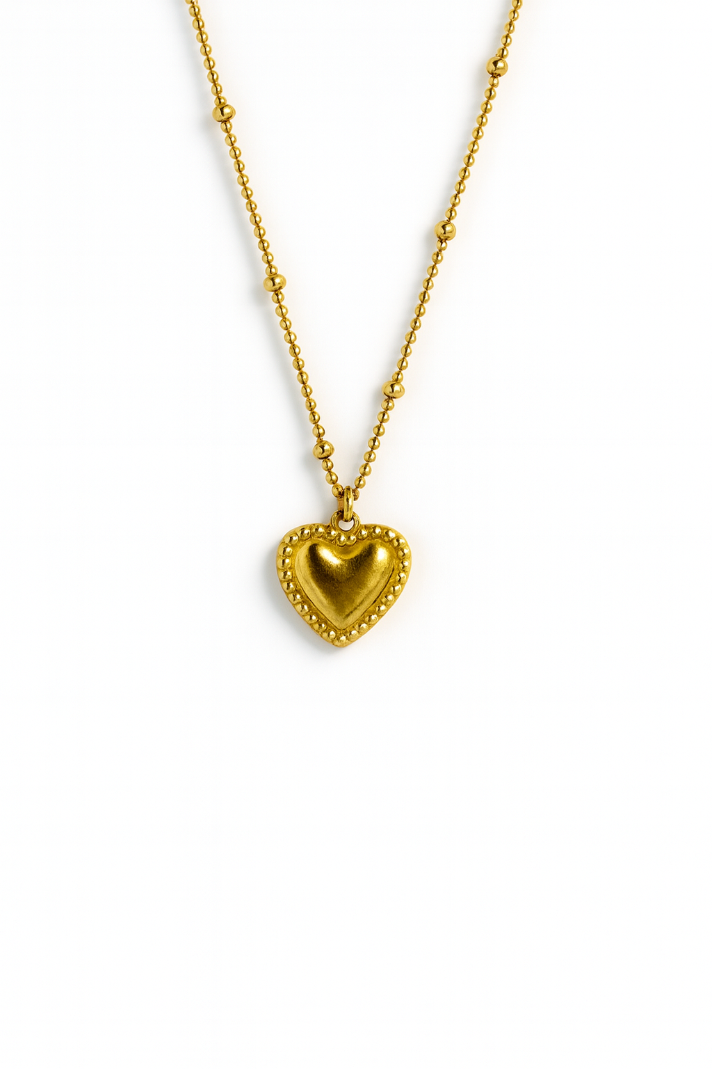 PUFF HEART NECKLACE