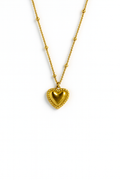 PUFF HEART NECKLACE