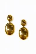 SCULPTED GOLD DROPS EARRINGS