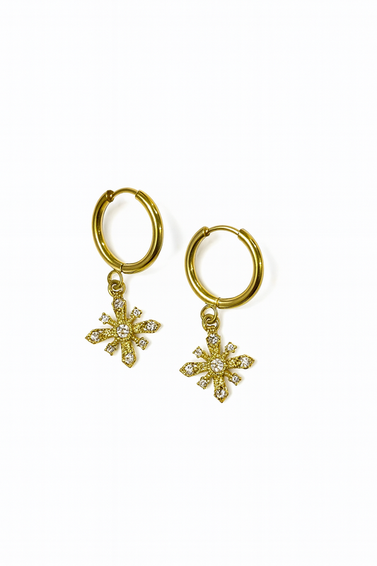 STARBURST DROP HOOPS