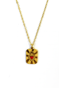 SUNBURST HEART PENDANT