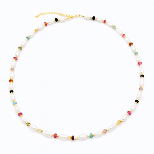 THE TOURMALINE & PEARL NECKLACE