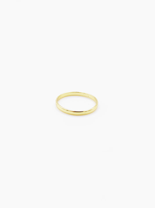 SIMPLE RING SILVER GOLD PLATED