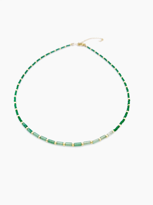 GREEN STONES NECKLACE