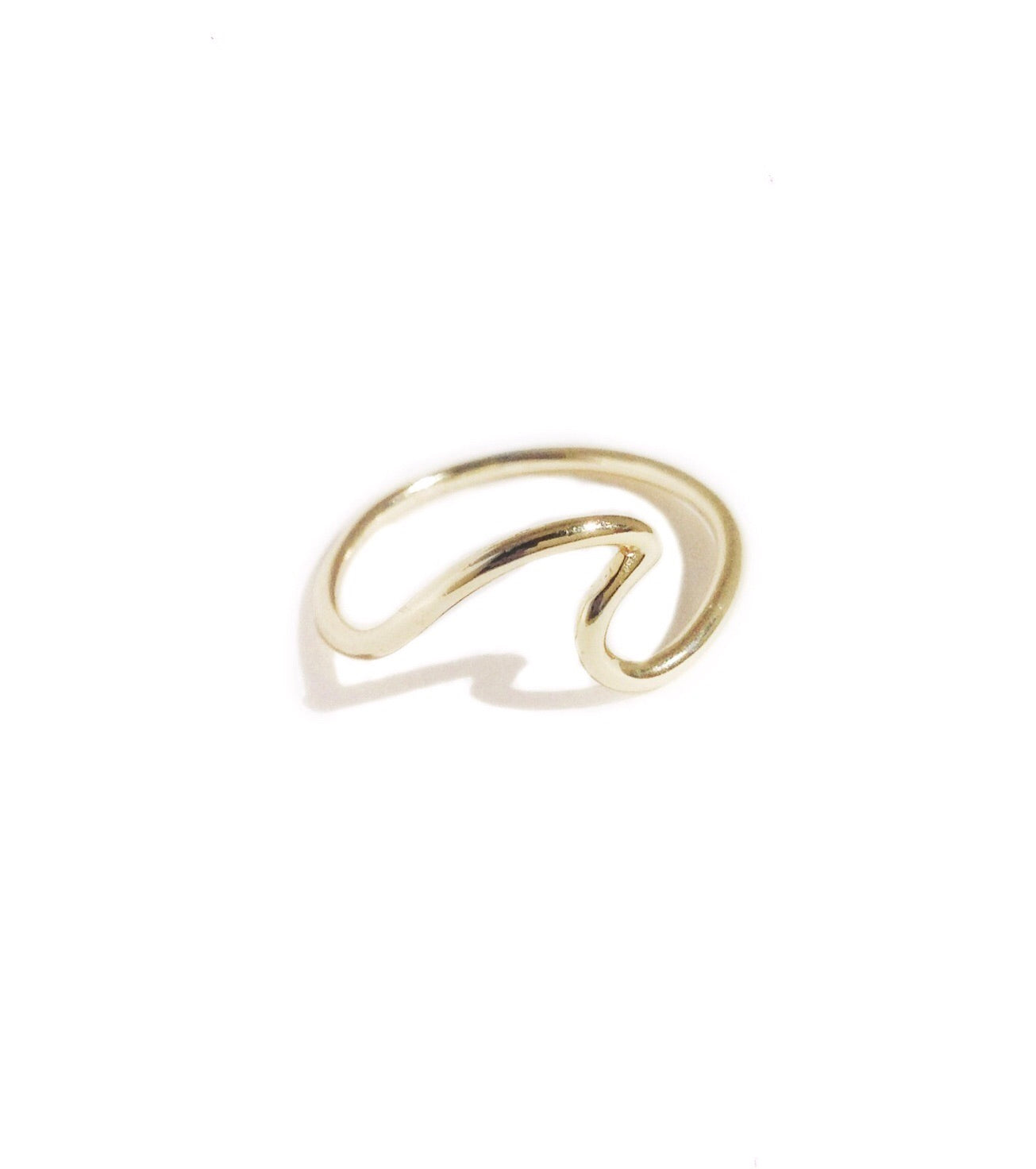 WAVE RING SILVER GOLD PLATED