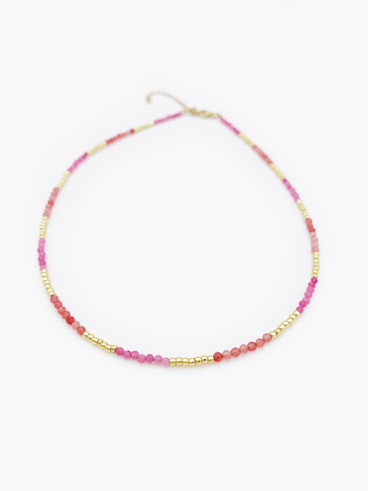 TOTAL PINK STONES NECKLACE